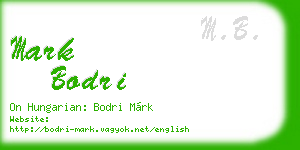 mark bodri business card