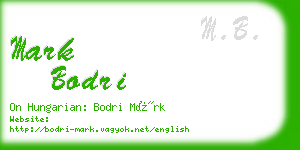 mark bodri business card
